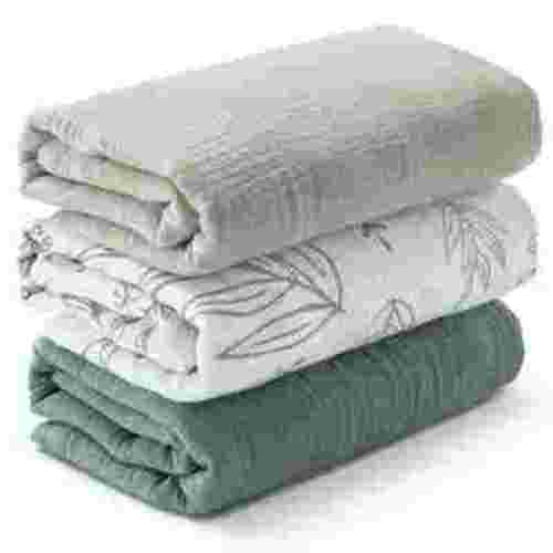 Gllquen Baby 3-Pack Muslin Organic Cotton Swaddle Blankets for Newborn Infant Boys Girls 38"x40", Eucalyptus