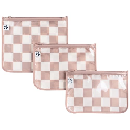 Tiny Twinkle Mess-proof Travel Bags, Airline Compliant, Zipper Closure, Clear Front Pouch, Diaper Bag Packing, Toiletry or Cosmetics Organizer