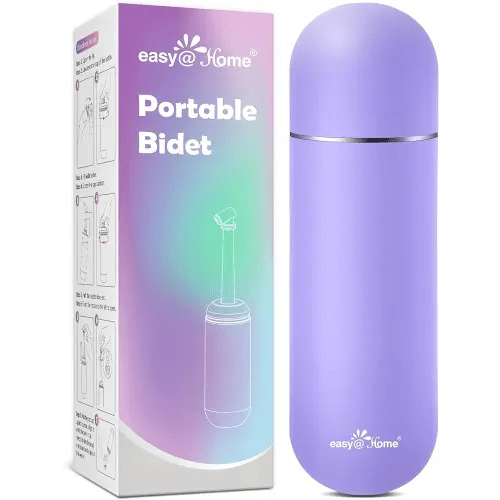 Easy@Home Portable Peri Bottle for Postpartum & Perineal Care: Handheld Bidet Perfect for Personal Hygiene Cleaning & Travel Friendly | 380ml Leakproof & Convenient Design | BPA-Free | EPB-01 Purple