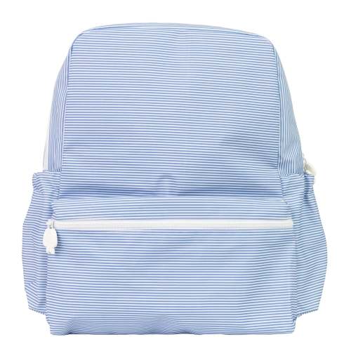 Navy Mini Stripe Backpack- Small