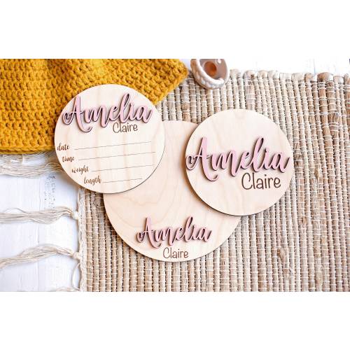 Wooden Birth Announcement Sign Baby Announcement Sign Hospital Footprint Sign Footprint ready baby name sign birth announcement stat sign