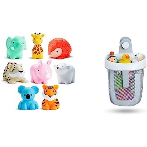 Munchkin® Bath Toy Scoop with 8pk Wild Animal Bath Toy Squirts
