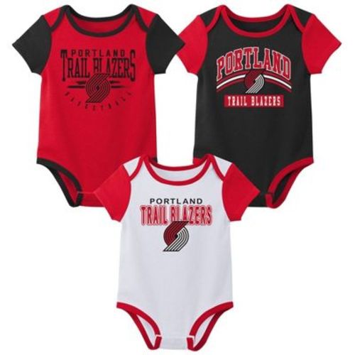 NBA Trail Blazers Boys' 3pk Bodysuit Set - 3-6M