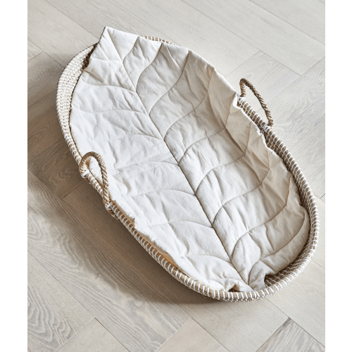 Baby Changing Basket "LIV" Handmade & Natural Changing Pad-By BEBE BASK® – BEBE BASK