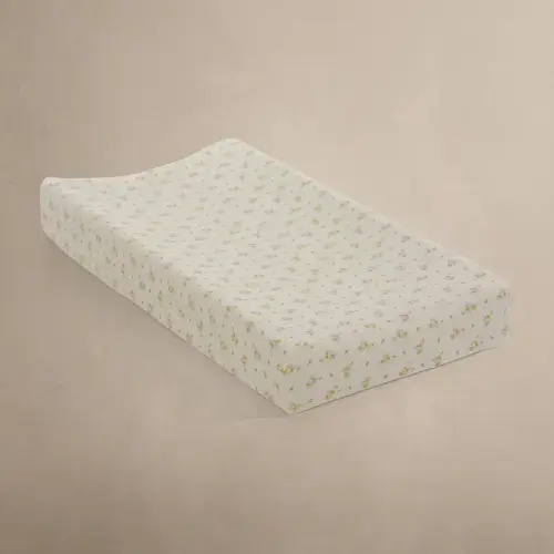 Oilo Fable Changing Pad Cover- Dainty Floral Organic Jersey – Bambi Baby