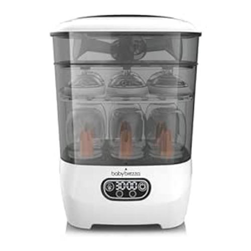 Baby Brezza Bottle Sterilizer and Dryer Advanced – Electric Steam Sterilization Machine Universal Sterilizing for All Bottles: Plastic + Glass Pacifiers Breast Pump Parts - HEPA Filtration : Baby