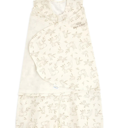 100% Cotton Baby Swaddle Forest Lullaby | Newborn | HALO US