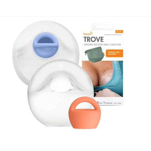 Boon Trove Silicone -Hands Free Breast Milk Collector (2ct w/ Storage Bag)