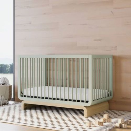 Storkcraft Santorini 5-In-1 Convertible Crib - Sage/Driftwood