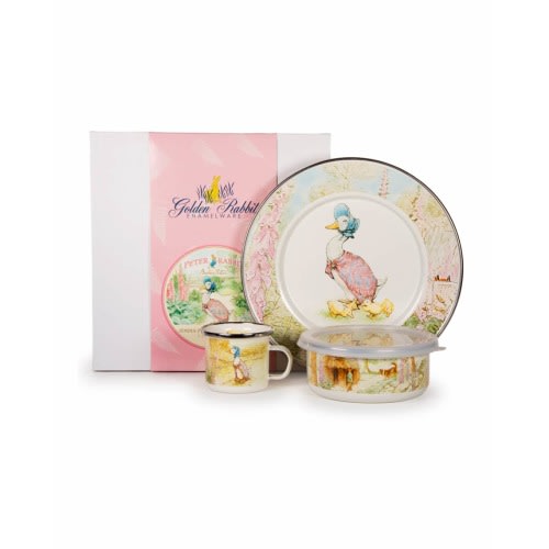 Kid's Jemima Puddle Duck 3-Piece Dinnerware Set