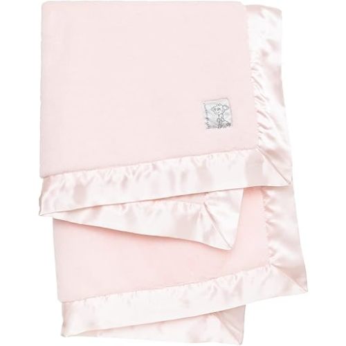 Little Giraffe Posh Mink Baby Blanket - Double-Sided Ultra Soft Plush Fabric, for New Moms, Newborn Must-Have for Girls, Cozy & Cuddly Comfort Blanket, 29" x 35", Pink