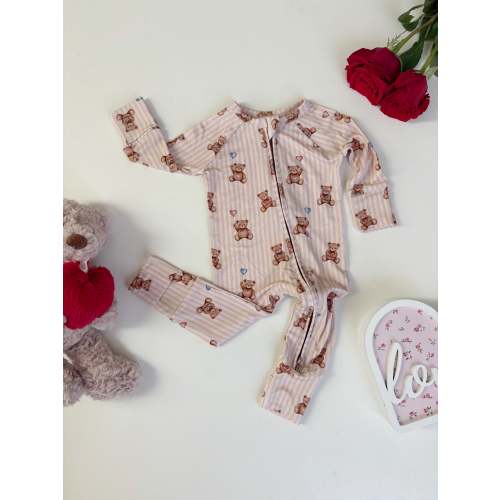 Beary Loved | Bamboo Zipper Pajamas