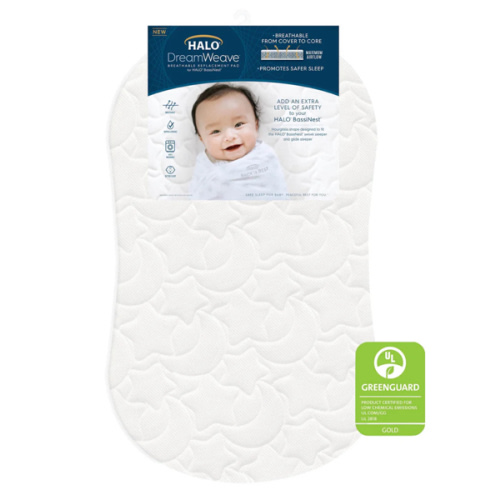 DreamWeave Breathable BassiNest Mattress Pad | HALO
