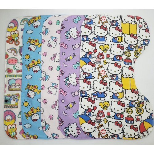 Friendly Feline Set of 5 Contoured Burp Cloths - Etsy