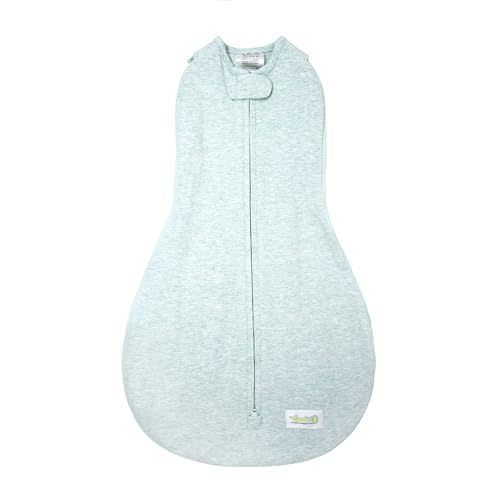 Woombie Grow with Me Baby Swaddle, Convertible Swaddle Fits Babies 0-9 Months, Expands to Wearable Blanket for Babies up to 18 Months, Lime Sorbet