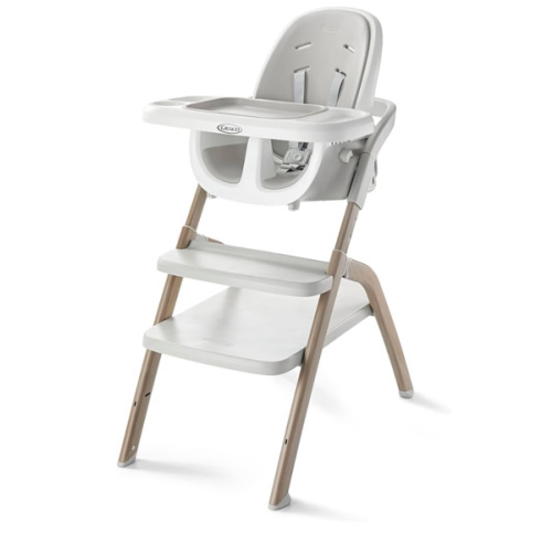 Graco EveryStep 6 in 1 High Chair, Babies and Toddlers Portable Slim High Chair with 6 Growing Stages from Infant to Toddler Seating, Convenient for Dining Time, Featured Design in Misty