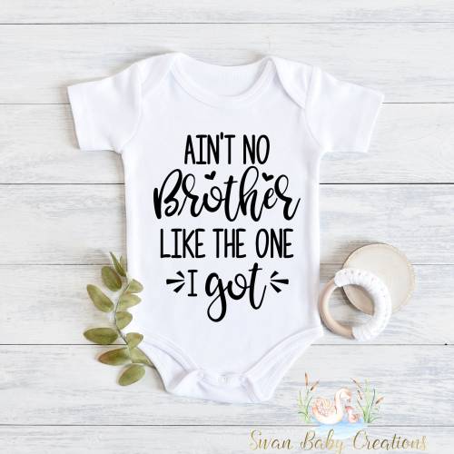 Ain&#39;t no brother like the one I got, I Love My Brother Baby, Hello Brother Baby, You&#39;re Going to be a Big Brother Matching brother shirt