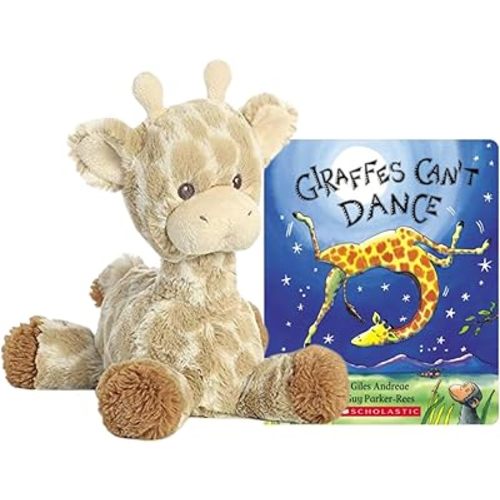 ebba Loppy Giraffe Plush with Rattle Gift Set