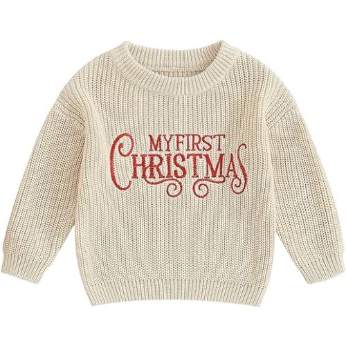 Infant Baby Boy Girl Oversized Knit Sweater Chunky Long Sleeve Pullover Sweater Shirts Warm Fall Winter Tops Clothes