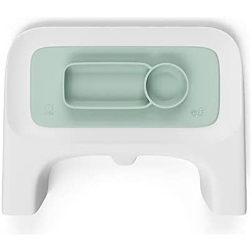 ezpz by Stokke Placemat for Clikk Tray, Soft Mint - Perfectly Fits Stokke Clikk High Chair Tray - Helps Prevent Messy Mealtimes - Durable, Convenient, Dishwasher & Microwave Safe - 100% Silicone