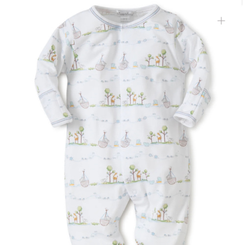 Blue Noah's Print Footie