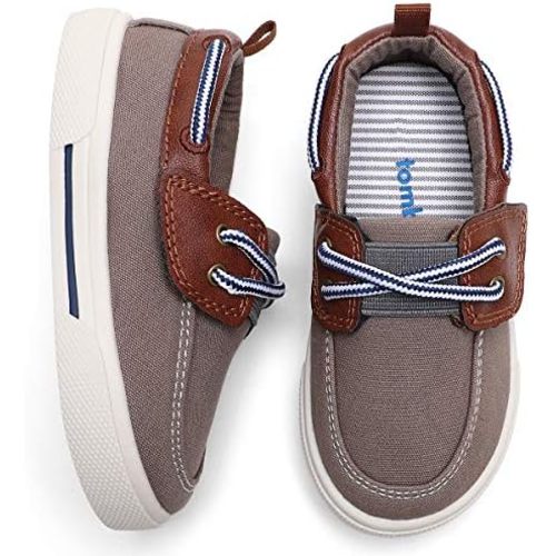 tombik Toddler Boys & Girls Boat Shoes Kids Canvas Sneakers (Toddler/Little Kid)