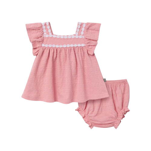 Modern Moments by Gerber Baby Girl Bloomer Outfit Set, 2- Piece, Sizes 0/3 Months - 24 Months