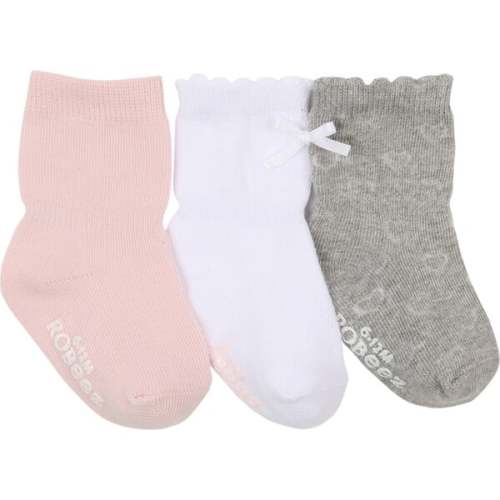 Girly Girl Basic Socks, Pink - Robeez | Maisonette