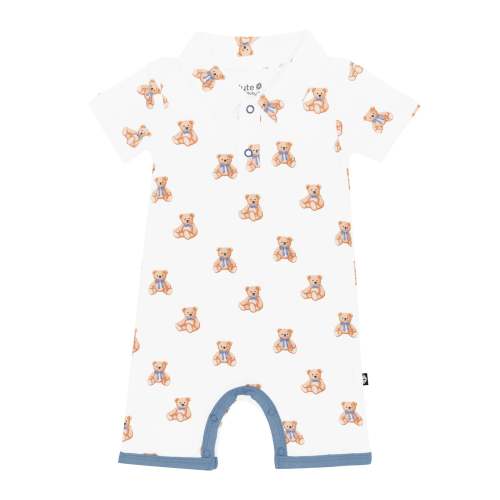 Polo Shortall in Teddy Bear, 6-12 months