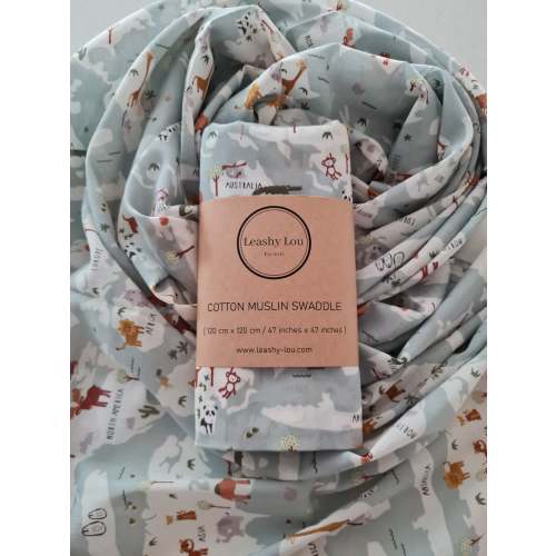 Around The World Cotton Muslin Swaddle