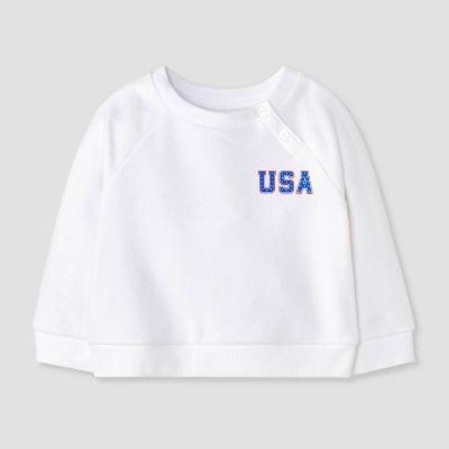 Baby USA Fleece Sweatshirt - Cat & Jack™ White 6-9M