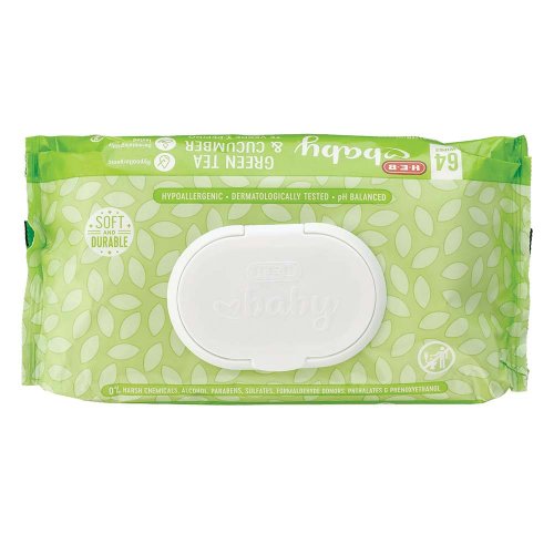 H-E-B Baby Wipes - Green Tea & Cucumber