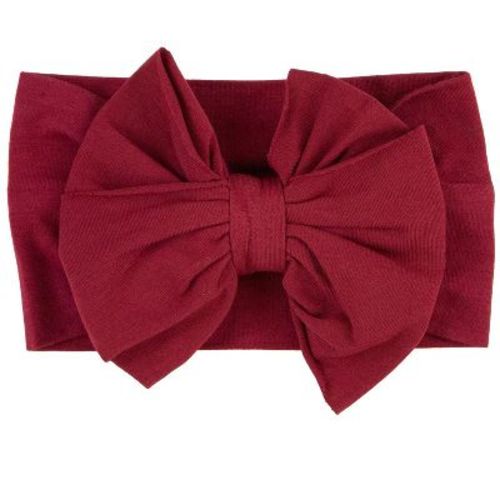RuffleButts Girls Big Bow Headband - Light Pink, One Size