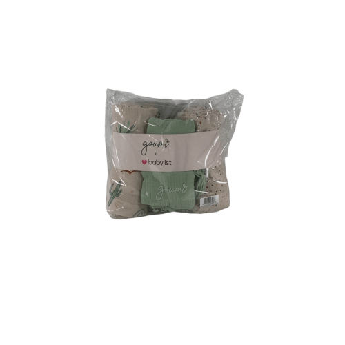 Goumikids Muslin Swaddle Set 3 Pack, Cactus