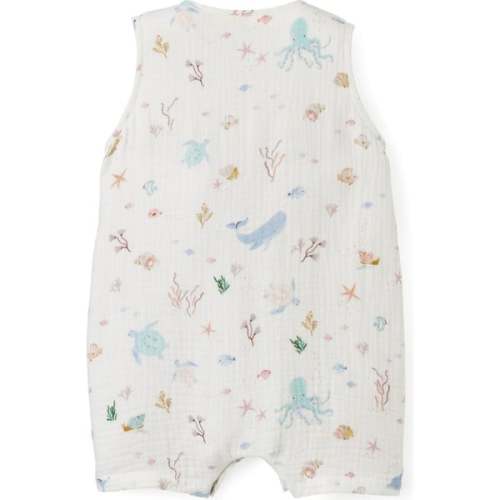 Ocean Adventure Muslin Shortall, Blue - Elegant Baby | Maisonette