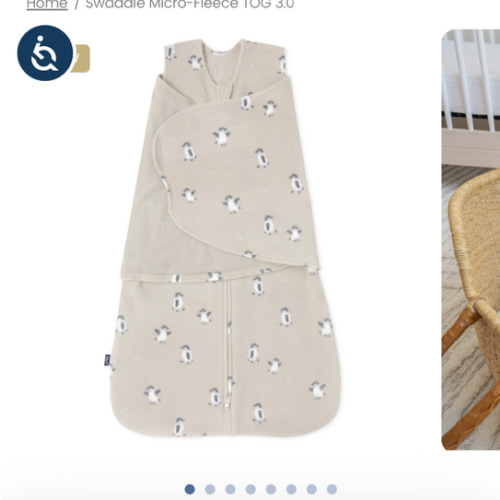 Penguin Micro-Fleece Swaddle Small | HALO