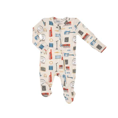 2 Way Zipper Footie - Rock Band Gear