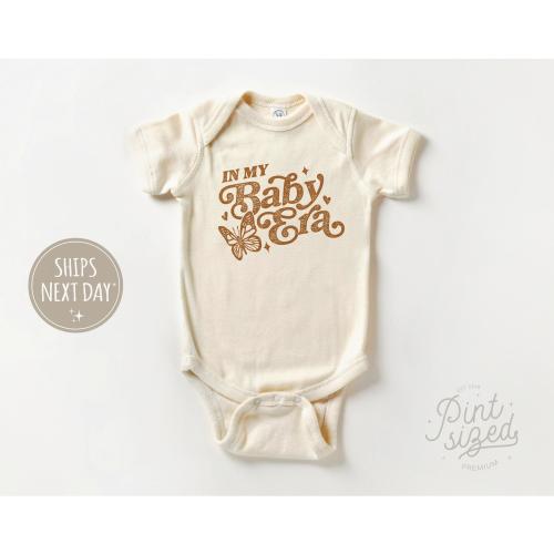 In My Baby Era Onesie® - Cute Girls Retro Baby Bodysuit - Natural Baby Onesie®