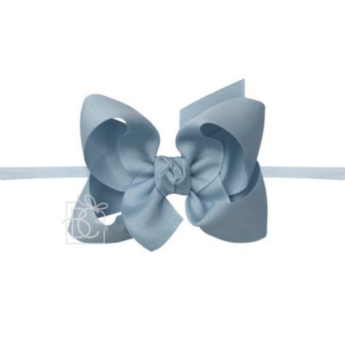 1/4" Pantyhose Headband with Grosgrain Bow - Beyond Creation