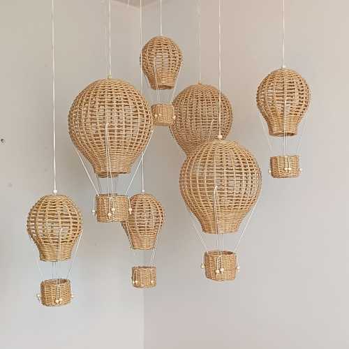 Hot air balloon nursery decor Playroom decor Boho Big hot air balloon
