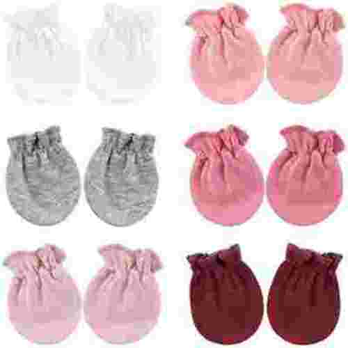 6 Pairs Anti-scratch Infant Mittens Newborn Baby Mittens Topboutique No Scratch Infant Gloves Mitten Unisex-Baby Mittens Cotton Elastic Wrist Gloves Infant Toddler Mittens for Boy Girl 0-6 Months