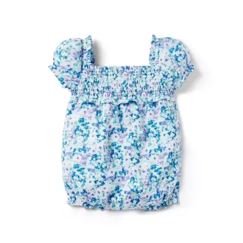 The Lily Smocked Baby Romper 3-6