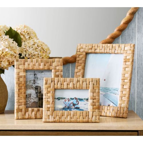 Flat Checkered Seagrass Frames