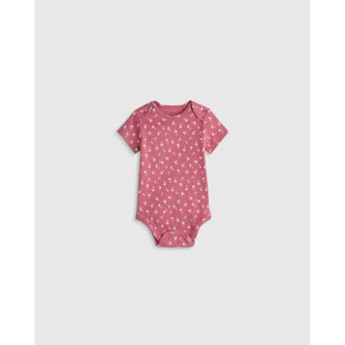 100% Organic Cotton Short Sleeve Bodysuit - Baby in Little Daisies