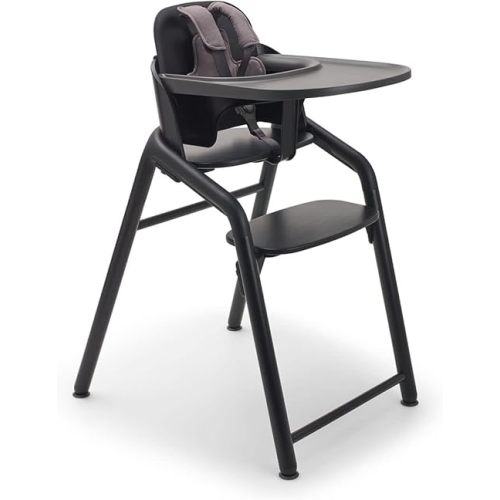 Bugaboo Giraffe Wooden Baby High Chair, Adjustable in 1 Second, Easy to Clean, Safe and Ergonomic Highchair, Suitable from Birth in Combination with Newborn Set (Sold Separately), Black