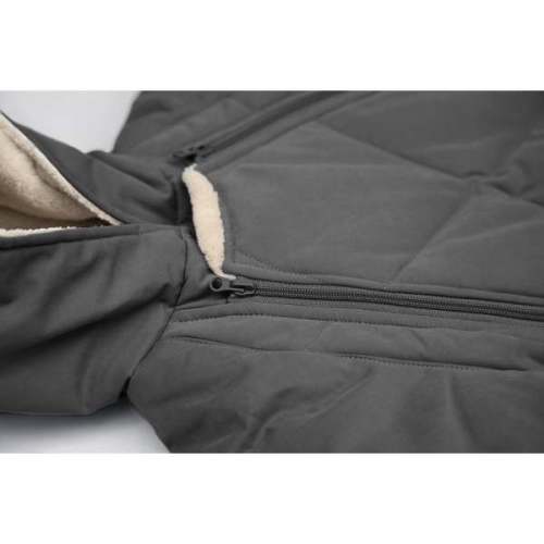 Benji Snowsuit Bebe, Smokey Grey Quilted - 7AM Enfant | Maisonette