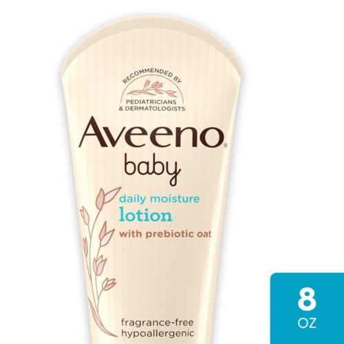 Aveeno Baby Daily Moisture Body Lotion For Delicate Skin With Natural Colloidal Oatmeal & Dimethicone - 8oz