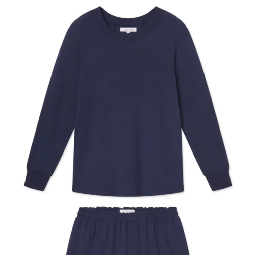 LAKE | Women | Lounge | English Navy Relax Shorts Set