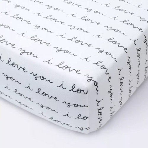 Fitted Crib Sheet I Love You