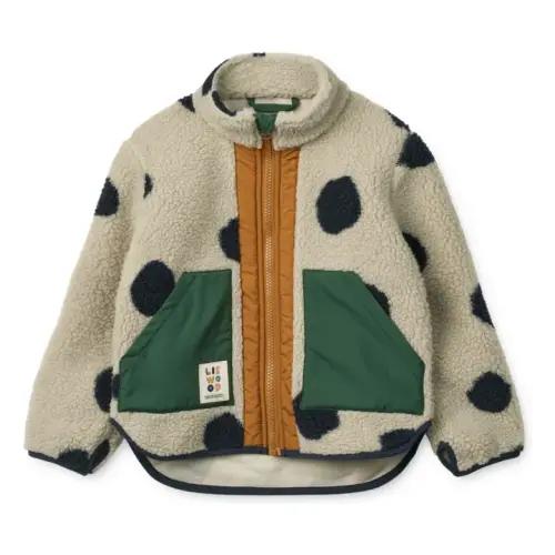 Liewood - Noam Recycled Fiber Fleece Jacket - Ecru | Smallable